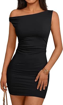Womens Mini Summer Dresses 2025 Going Out Off The Shoulder Bodycon Sexy Party Club Spring Fashion Outfits